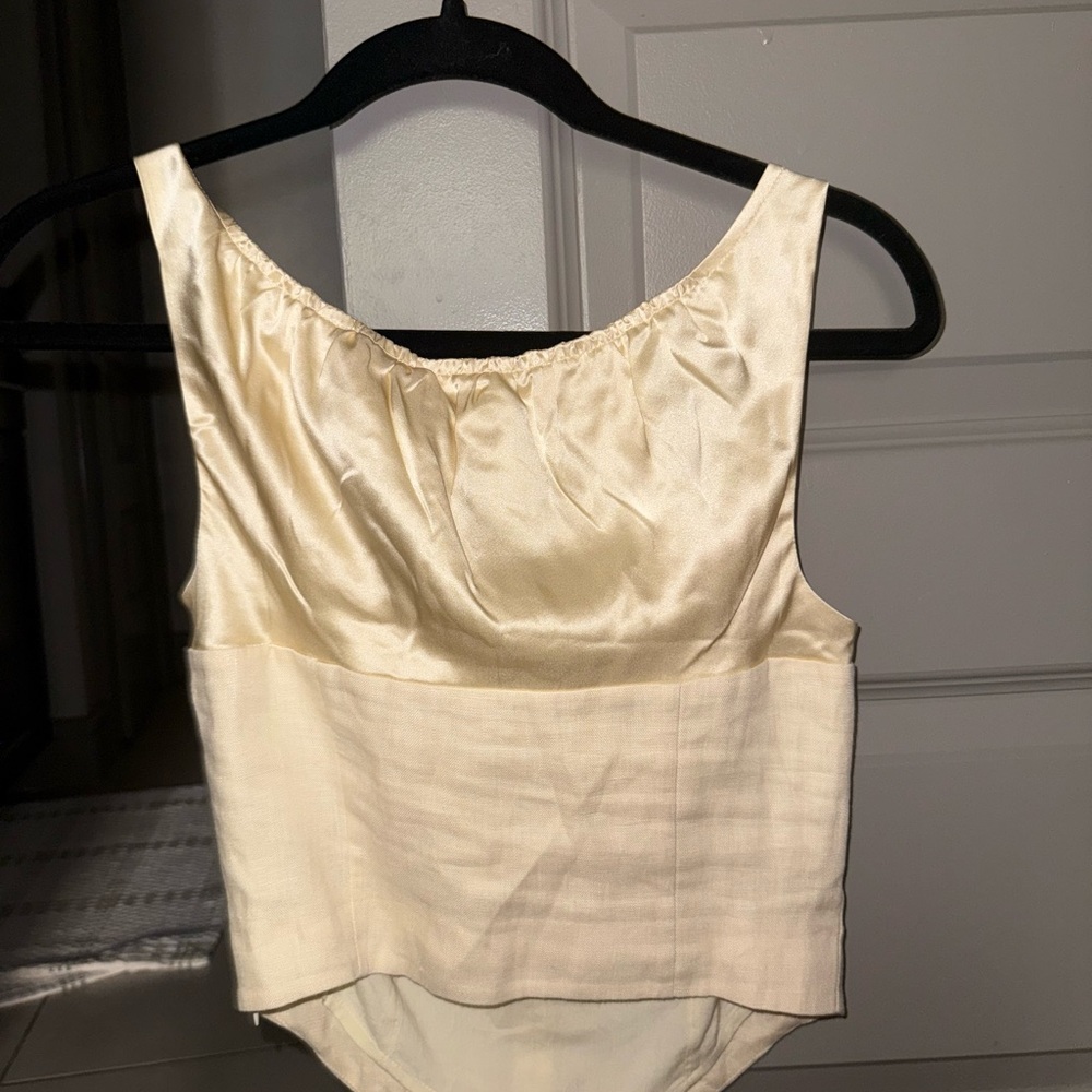 Evy Linen two piece set reformation size 0 - Picture 3 of 4